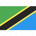 country, flag, nation, tanzania, world