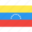 country, flag, nation, venezuela, world 