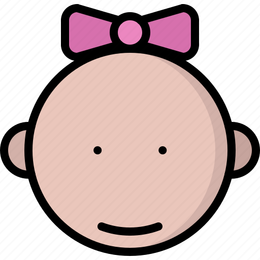 Baby, face, girl, gynecology, head, maternity, pregnancy icon - Download on Iconfinder