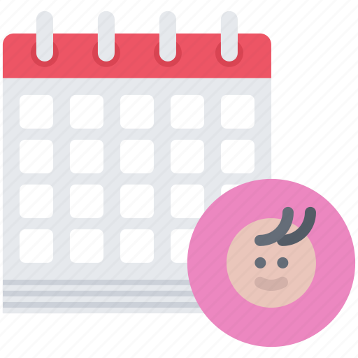 Baby, birthday, calendar, gynecology, maternity, pregnancy icon - Download on Iconfinder