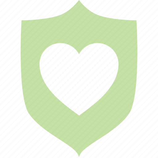 Heart, protection, safety, shield icon - Download on Iconfinder