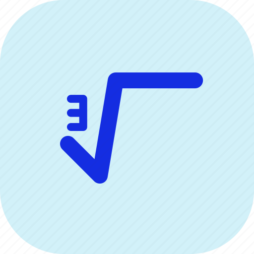 Cube, root, math symbol, maths, calculator, calculation, digital calculator icon - Download on Iconfinder