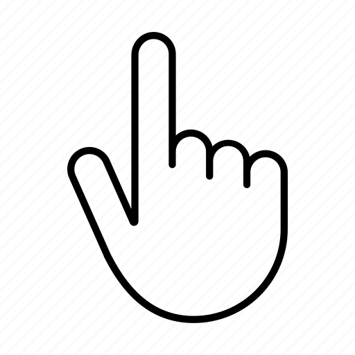 Hand, cursor, interaction, direction, gesture, touch, pointer icon - Download on Iconfinder