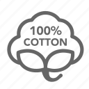 %, cotton