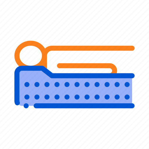 Human, lying, mattress, silhouette icon - Download on Iconfinder