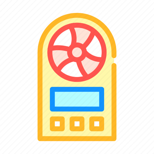 Anemometer, distance, equipment, measuring, temperature, weight icon - Download on Iconfinder