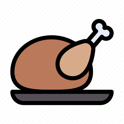Chicken, eat, food, legpiece, meal icon - Download on Iconfinder