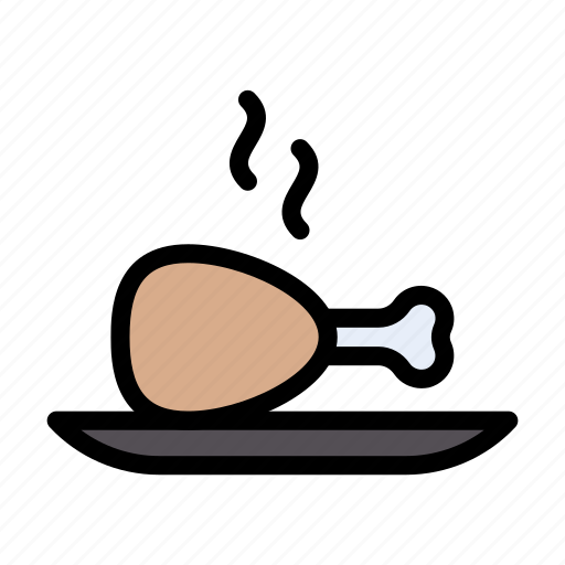 Dish, drumstick, food, hot, legpiece icon - Download on Iconfinder