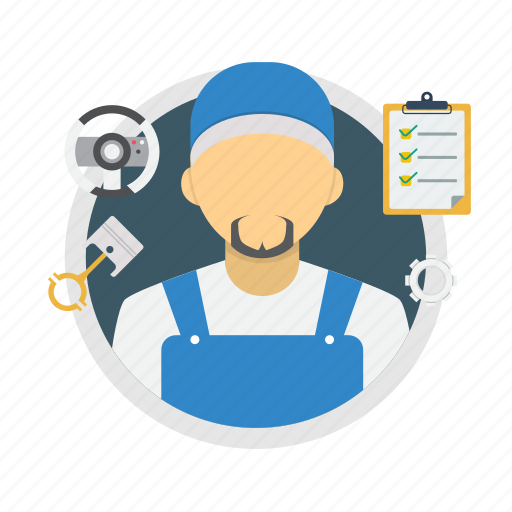 Maintenance, male, man, mechanic, mechanic man, service, worker icon - Download on Iconfinder