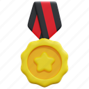 medal, label, star, award, winner, prize, ribbon, 3d 