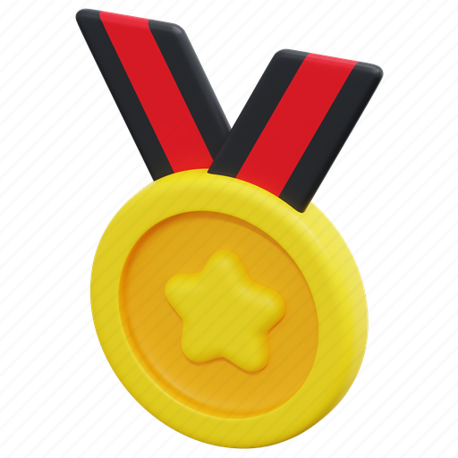 Medal, star, badge, sport, prize, award, ribbon icon - Download on Iconfinder