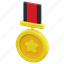 medal, banner, star, sport, prize, award, ribbon, 3d 