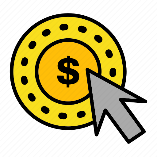 Click, dollar, money, pay, per icon - Download on Iconfinder