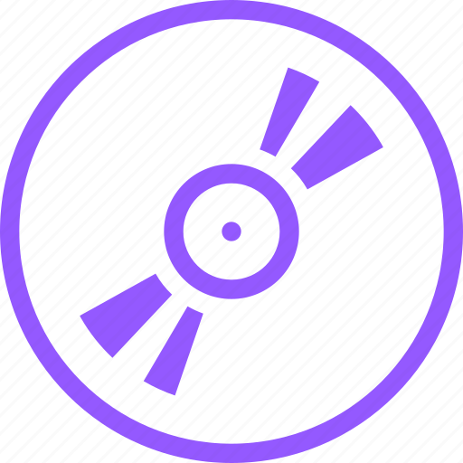 Cd, data, device, encryption, media, music, purple icon - Download on Iconfinder