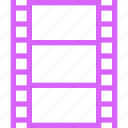 cinema, entertainment, film, frames, media, movie, purple, video, watch