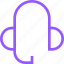 assistant, device, headphones, media, melody, microphone, music, purple, sound 