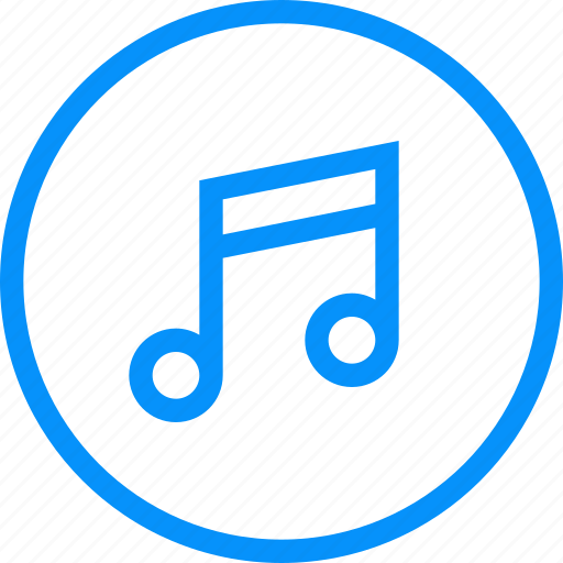 Blue, media, melody, music, playlist, software, songs icon - Download on Iconfinder