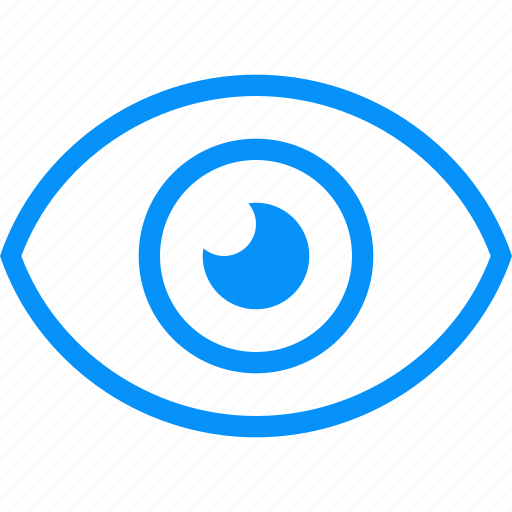 Blue, eye, look, preview, seeing, view, vision icon - Download on Iconfinder