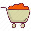 trolley, market, grocery, basket, cart