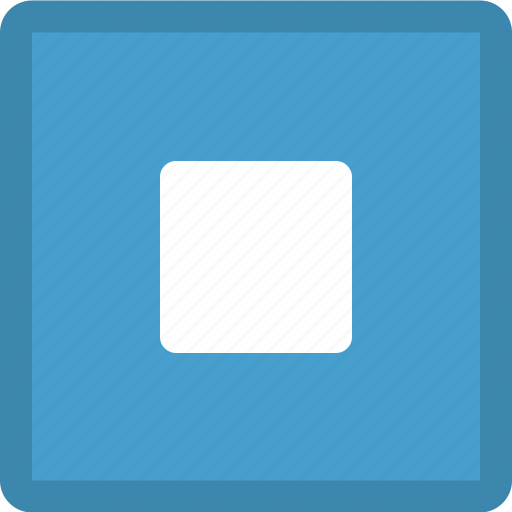 Stop, media button, media control, multimedia, stop button icon - Download on Iconfinder
