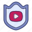 shield, protect, media, development, video, secure 