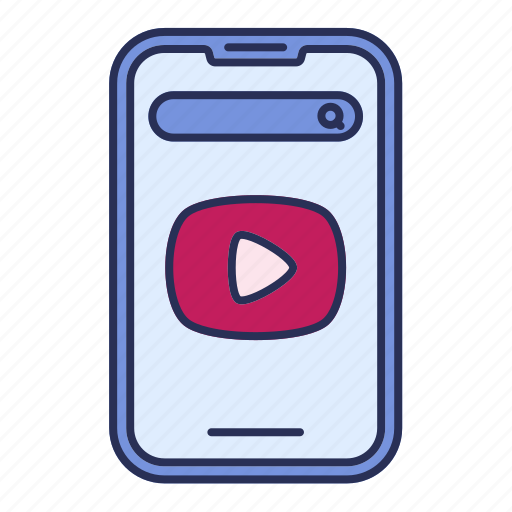 Mobile, video, internet, player, phone icon - Download on Iconfinder