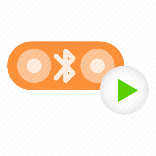 Bluetooth, media, on, play, player, speaker, turn icon - Download on Iconfinder