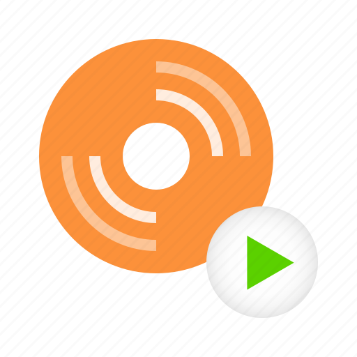 Cd, media, on, play, player, turn icon - Download on Iconfinder