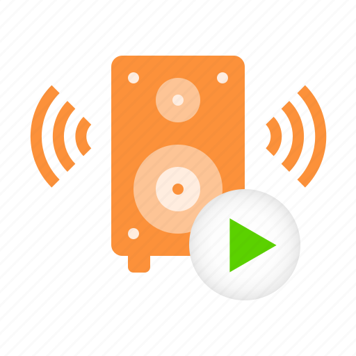 Loudspeaker, media, on, play, player, speaker, turn icon - Download on Iconfinder