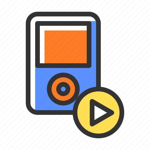 Media, mp3, mp4, on, play, player, turn icon - Download on Iconfinder