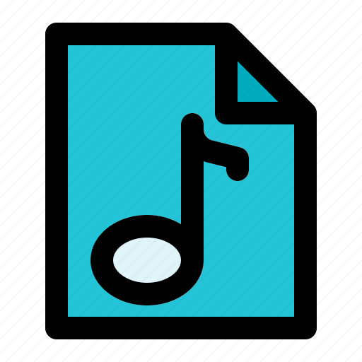 Music, file, music file, audio icon - Download on Iconfinder