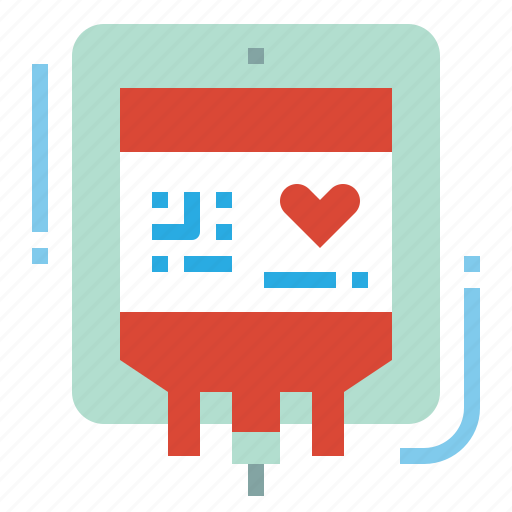 Bag, blood, heart, medical icon - Download on Iconfinder