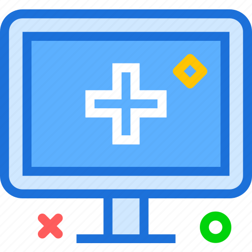 Crossmonitor, display, health, medical, stats icon - Download on Iconfinder
