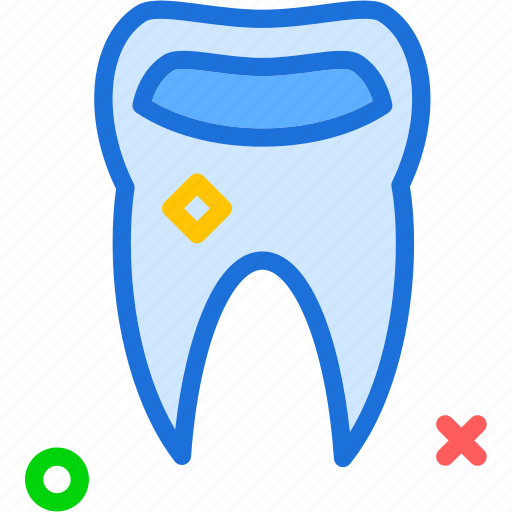 Cavityfilled, dentist, doctor, medic, tooth icon - Download on Iconfinder