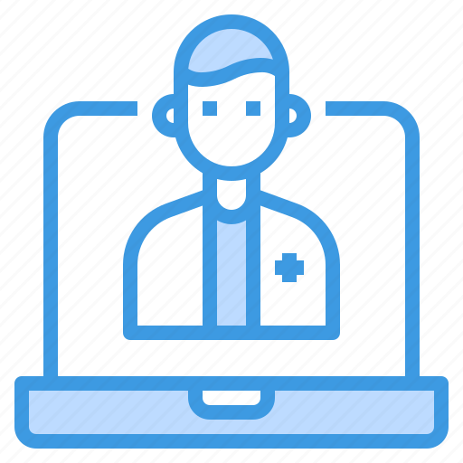 Advise, assistance, computer, doctor, medical, online icon - Download on Iconfinder