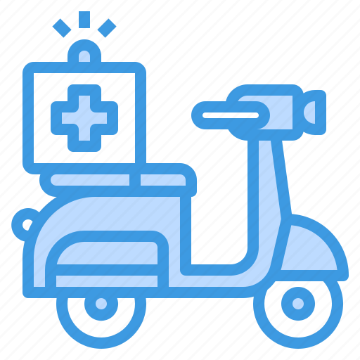 Emergency, healthcare, scooter, transport icon - Download on Iconfinder