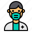 avatar, doctor, health, mask, medical 