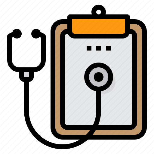 Checkup, clipboard, doctor, health, medical, stethoscope icon - Download on Iconfinder