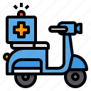 emergency, healthcare, scooter, transport 