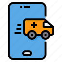 ambulance, call, emergency, hospital, medical, smartphone 