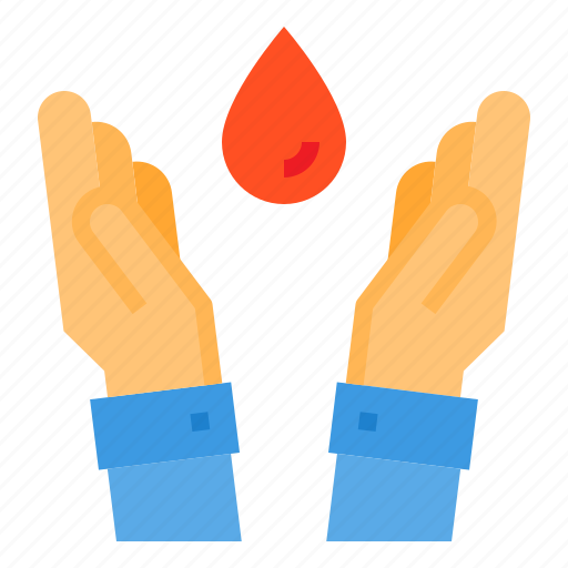 Blood, donation, drop, hands, medical icon - Download on Iconfinder
