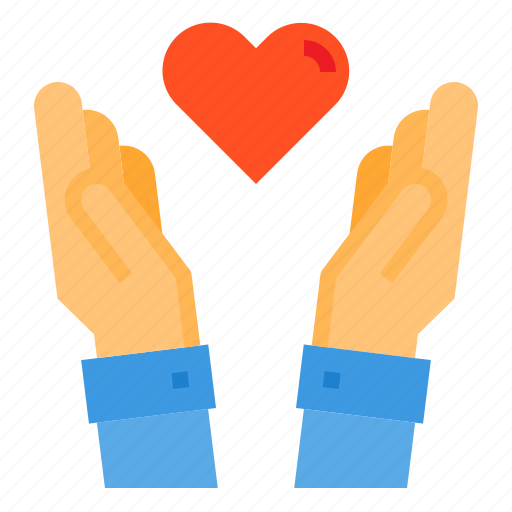Charity, donate, hands, heart, love icon - Download on Iconfinder