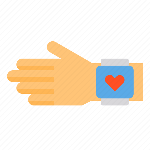 Beats, hand, heart, rate, smartwatch icon - Download on Iconfinder