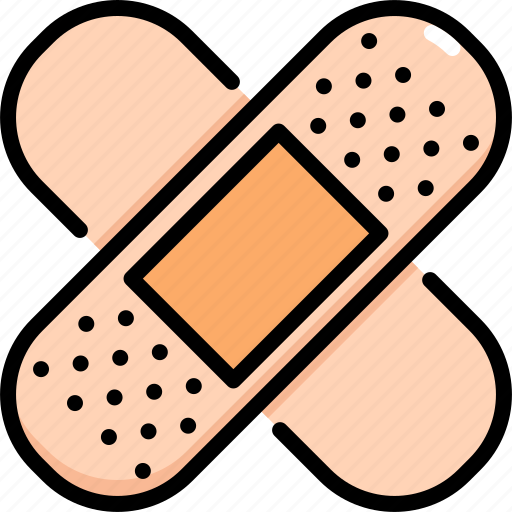 Band aid, bandage, healing, healthcare, medical, patch, plaster icon - Download on Iconfinder
