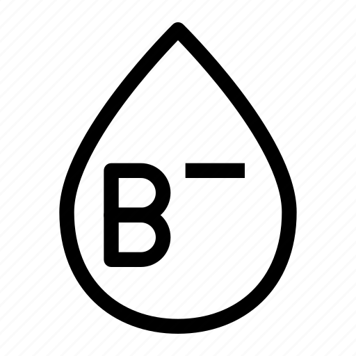 B negative blood, blood type, donor, health care, medical icon - Download on Iconfinder