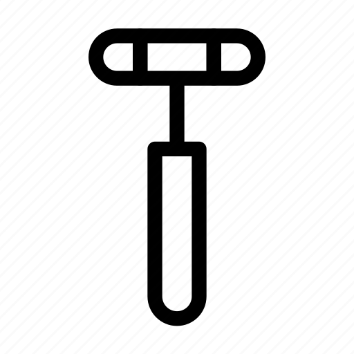 Neurological reflex hammer, tool, doctor, equipment, treatment, medical icon - Download on Iconfinder