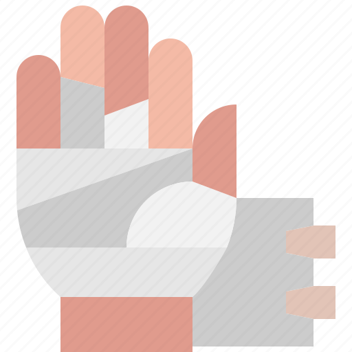 Injury, bandage, gauze, healing, accident, wound, hand icon - Download on Iconfinder