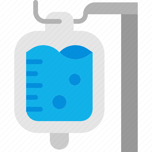 Iv, bag, saline, intravenous, drip, medicine, fluid icon - Download on Iconfinder
