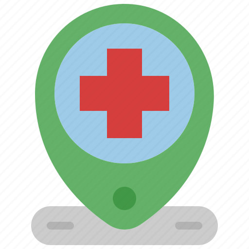Location, hospital, medical, center, mark, map, pin icon - Download on Iconfinder