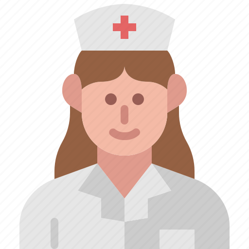 Nurse, profession, avatar, woman, user, hospital, uniform icon - Download on Iconfinder